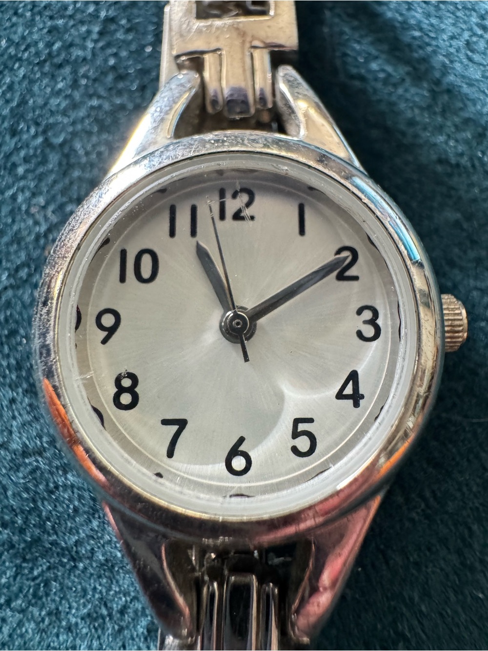 Merona Brushed Silver Stainless Steel Watch Case Back
